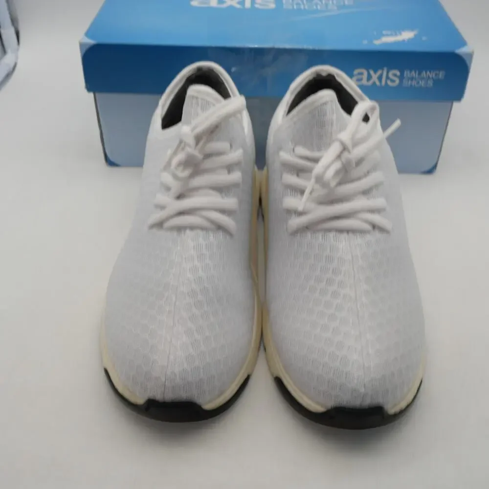 NEW Axis Balance Stabilized Walking Shoes Hammacher Schlemmer Size 5.5 White